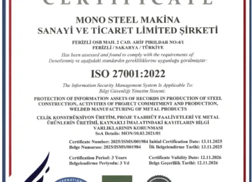 ISO 27001 Certificate